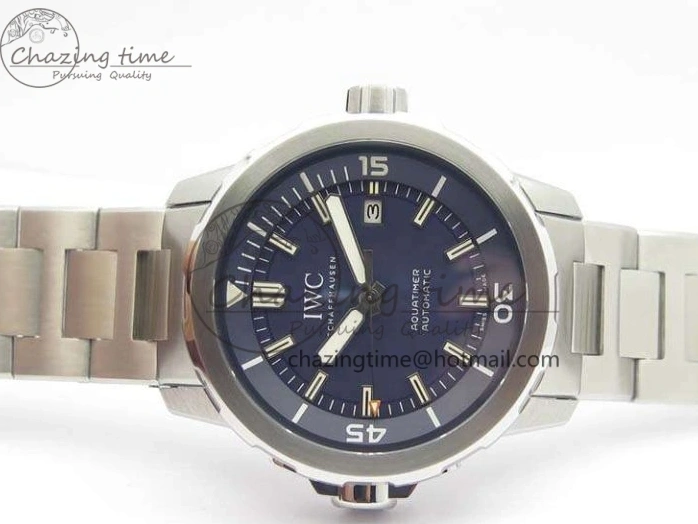 MIROTIME 0217 EasyMatch Aquatimer Automatic IW329004 V6F 1:1 Best Edition Blue Dial On SS Bracelet MIYOTA 7224